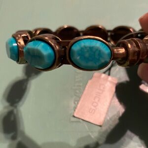 Chico's Turquoise and Bronze Bracelet